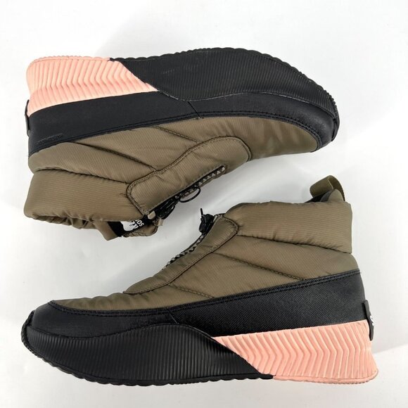 SOREL Out N About III Puffy Women's Boots Sage / Black Size 10‎ - Picture 2 of 9